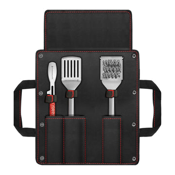 Kamado Joe Grilling Tool Kit w/ Case (Grill brush, tongs and spatula)