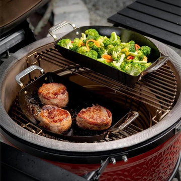 Kamado Joe Karbon Steel Half-Moon Pan Set